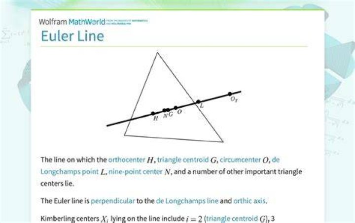 A generalization of the Euler Line