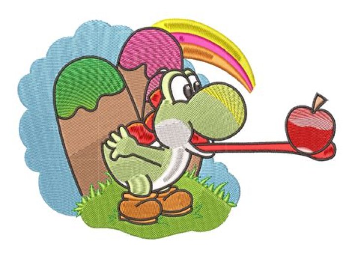 Does Yoshi eating apples do anything?