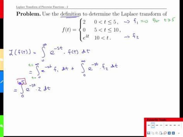 How can the Laplace transform be used to solve piecewise functions?