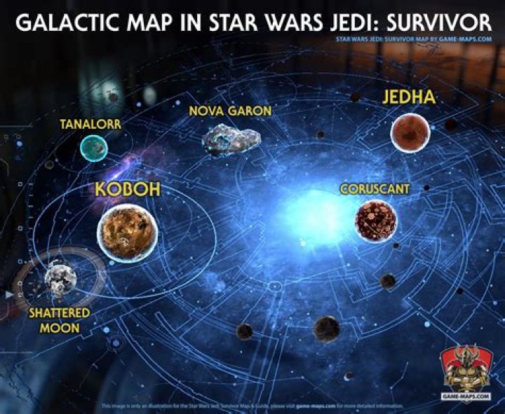 How many worlds are in the galactic map?