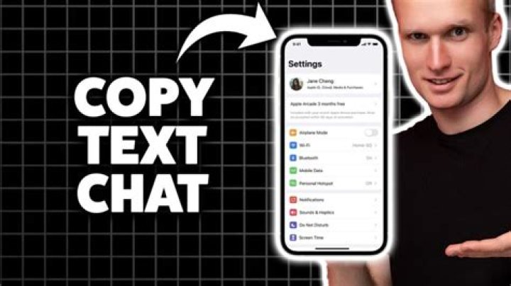 How to copy text from chat?