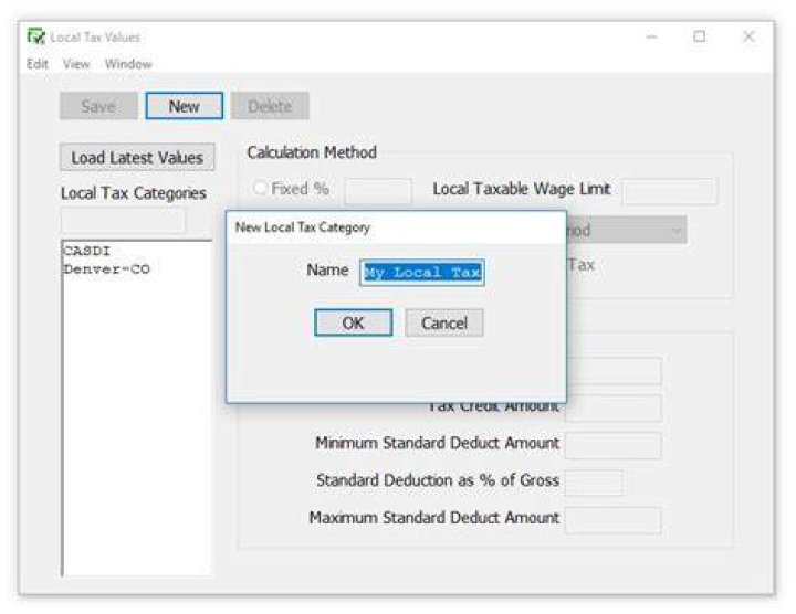 Local Tax Modifier vs. Local Tax Value in Production Interface