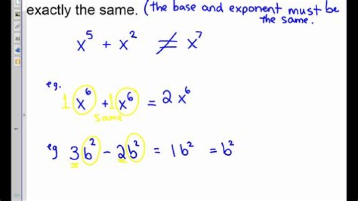 Subtracting powers with variable in exponent