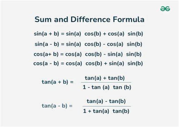 Sum and difference formula with decimals - Trig