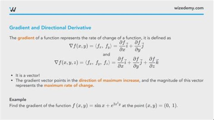 What is the difference between the gradient and the directional derivative?