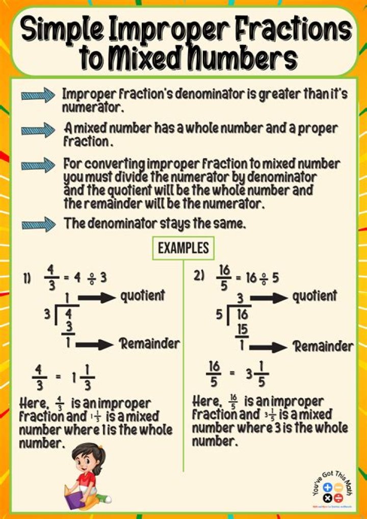 Which is simpler, a mixed fraction, or an improper fraction?