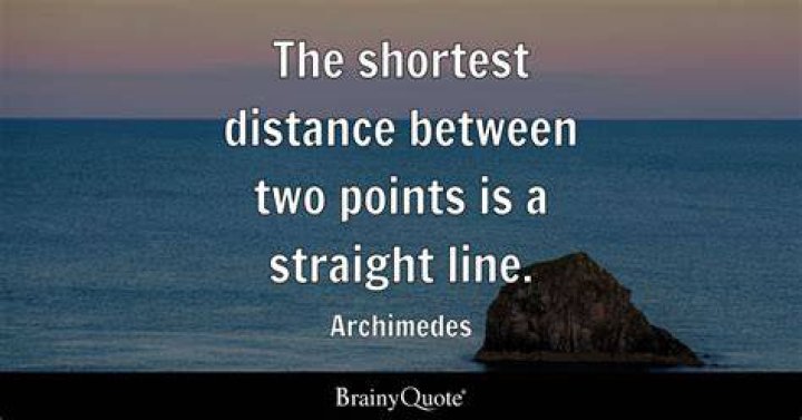 Why is a straight line the shortest distance between two points?